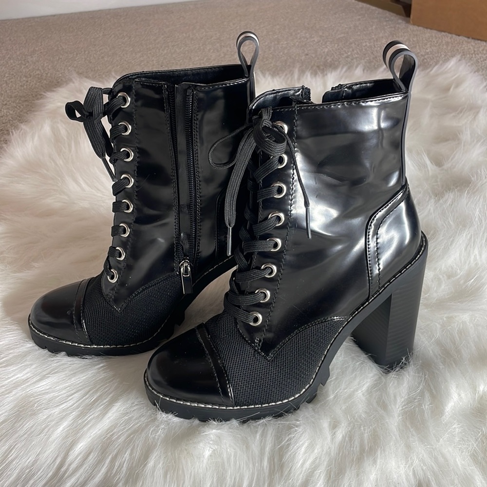 BCBG lace up Ankle Booties. Like new . Never worn